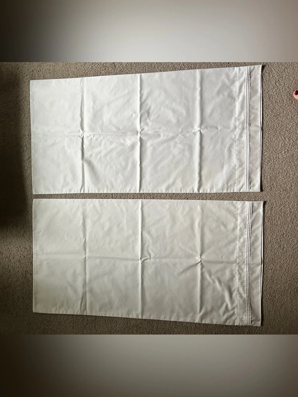 CHRIS MADDEN PILLOWCASES king Size 21x40 SANDSTONE/TAN COTTON